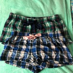 Two old navy PJ shorts